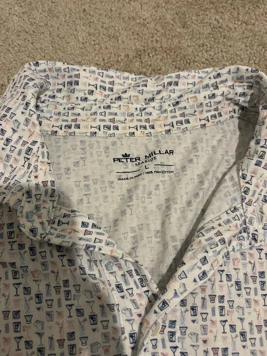 🍹 Peter Millar Cocktail Shirt! - Picture 4 of 7
